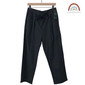 New! Lauren Ralph Lauren Chino High Waist Straight Leg Paperbag Belted Pants